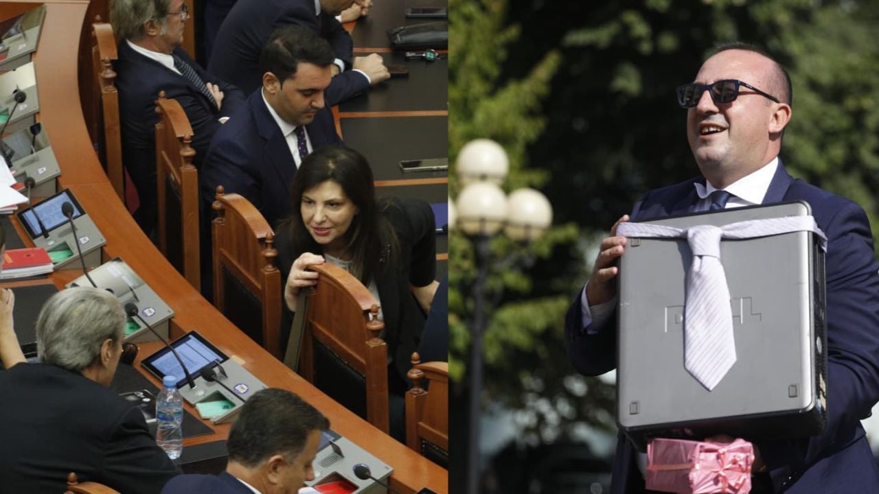 Kuvend Në shpall FOTOT/ Topalli flet me Berishën, Korreshi rrëmben vëmendjen me ‘burrin’…