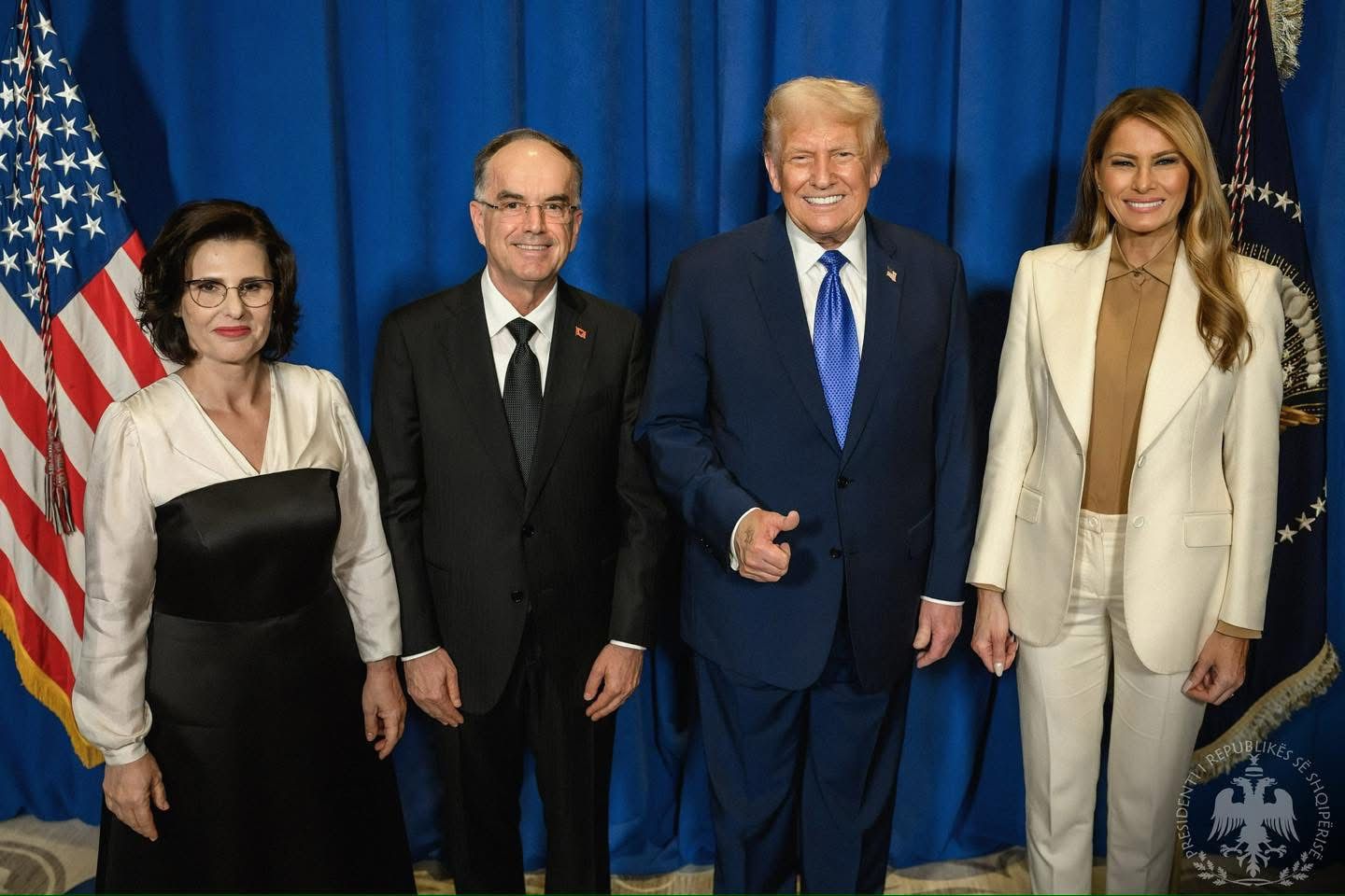 Presidenti Begaj: FOTOLAJM/ Presidenti Begaj takohet me Presidentin Trump gjatë vizitës…