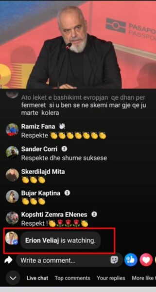 Erion Veliaj shpall ndjek “live” nga qelia Ramën duke e shkarkuar?
