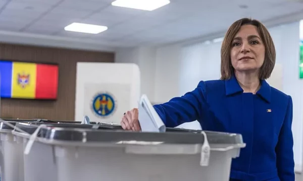 Maia Sandu: Partia pro-BE e Moldavisë fiton zgjedhjet e mbërthyer nga pretendimet për…