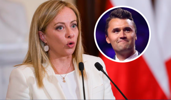 Giorgia Meloni shpall “Meloni është si Kirk”, kryeministrja italiane reagon për parullat…