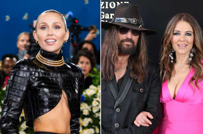 Elizabeth Hurley: Miley Cyrus shpreh gëzim për romancën e babait