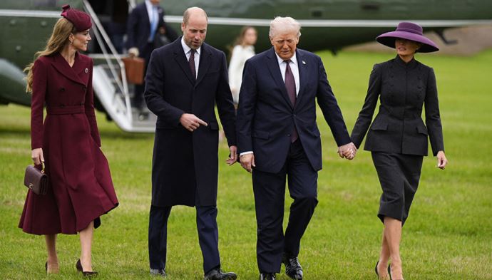 Trump dhe Melania në Kështjellën Windsor, pritje nga William dhe Kate