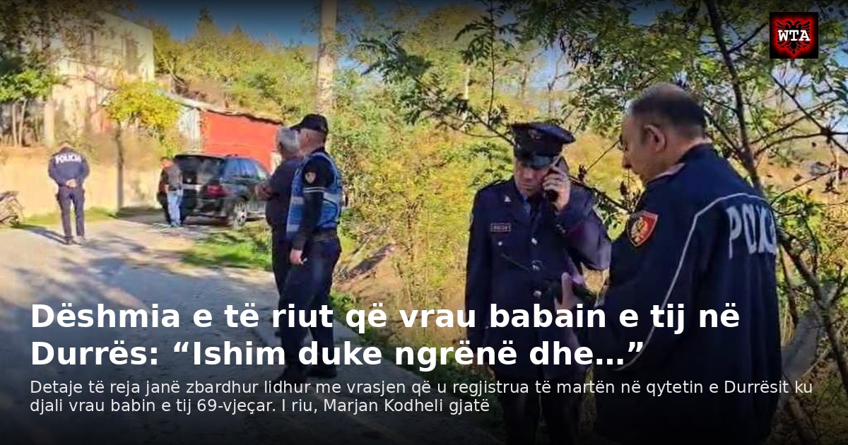 Dëshmia e të riut që vrau babain e tij në Durrës: “Ishim duke ngrënë dhe…”