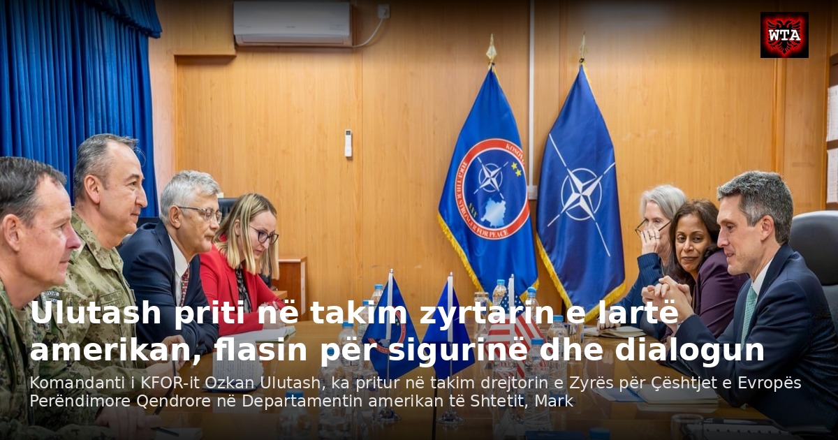 Ulutash priti në takim zyrtarin e lartë amerikan, flasin për sigurinë dhe dialogun