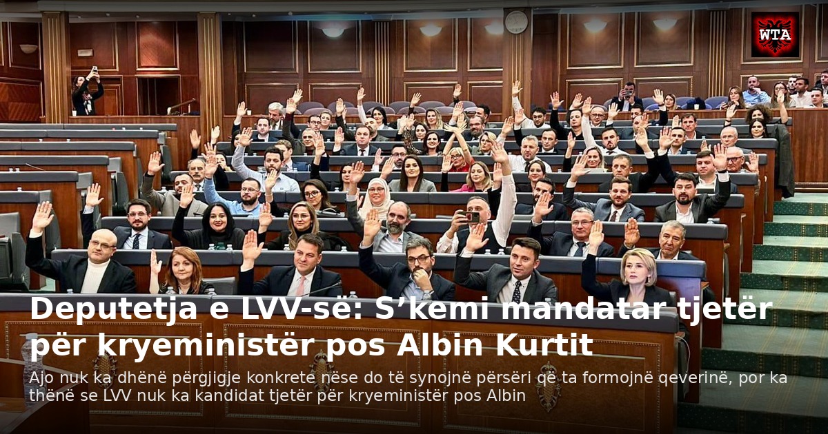 Deputetja e LVV-së: S’kemi mandatar tjetër për kryeministër pos Albin Kurtit