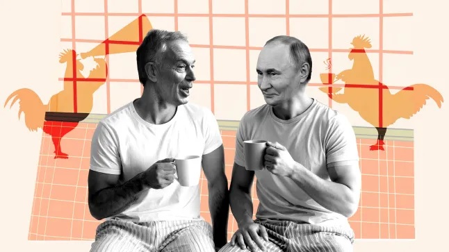 Putini pretendon se qëndroi në shtëpinë e Blairit: Pimë kafe me pizhame