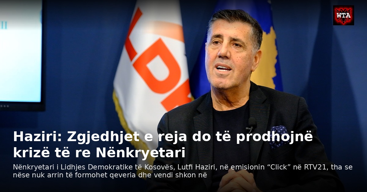 Haziri: Zgjedhjet e reja do të prodhojnë krizë të re Nënkryetari
