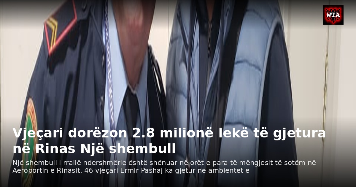 Vjeçari dorëzon 2.8 milionë lekë të gjetura në Rinas Një shembull
