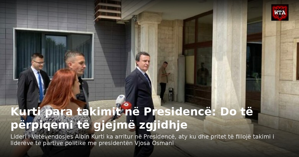 Kurti para takimit në Presidencë: Do të përpiqemi të gjejmë zgjidhje