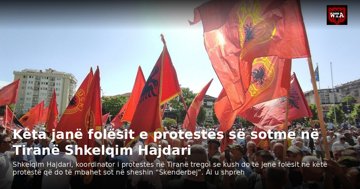 Këta janë folësit e protestës së sotme në Tiranë Shkelqim Hajdari