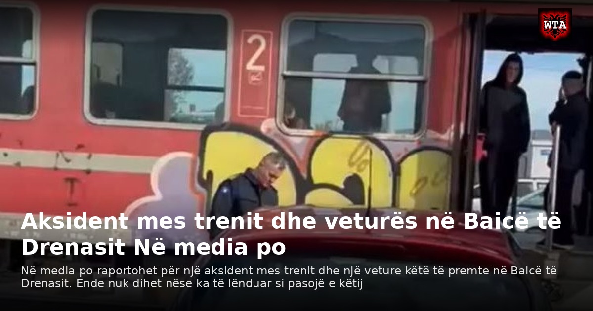 Aksident mes trenit dhe veturës në Baicë të Drenasit Në media po