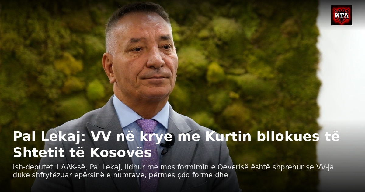 Pal Lekaj: VV në krye me Kurtin bllokues të Shtetit të Kosovës