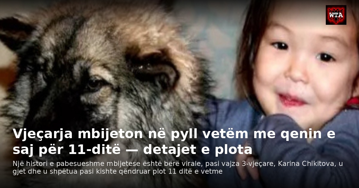 Vjeçarja mbijeton në pyll vetëm me qenin e saj për 11-ditë — detajet e plota