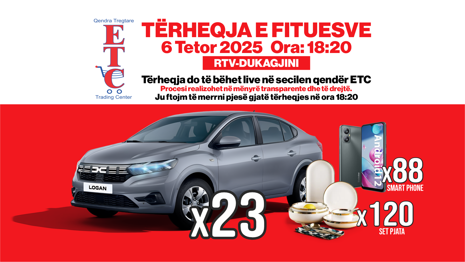 Qendra Tregtare: Tërheqja e Fituesve – 6 Tetor 2025, ora 18