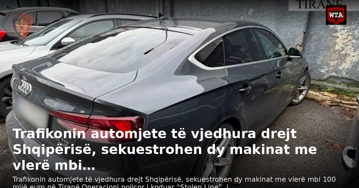 Trafikonin automjete të vjedhura drejt Shqipërisë, sekuestrohen dy makinat me vlerë mbi…