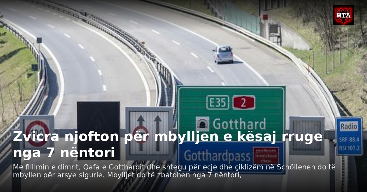 Zvicra njofton për mbylljen e kësaj rruge nga 7 nëntori