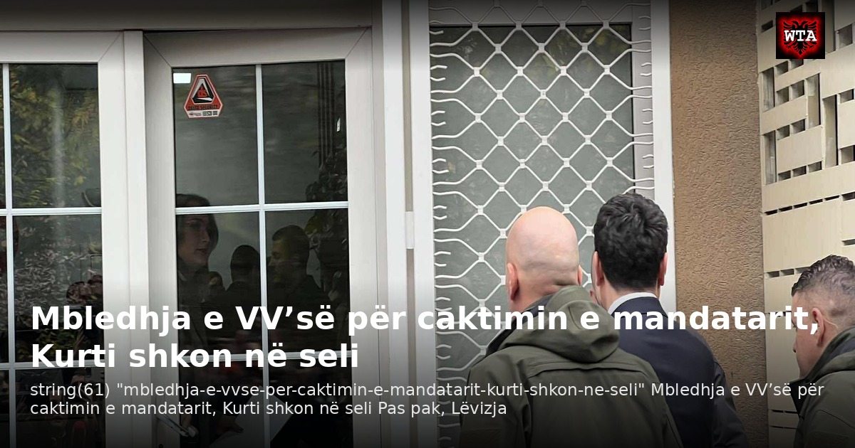 Mbledhja e VV’së për caktimin e mandatarit, Kurti shkon në seli