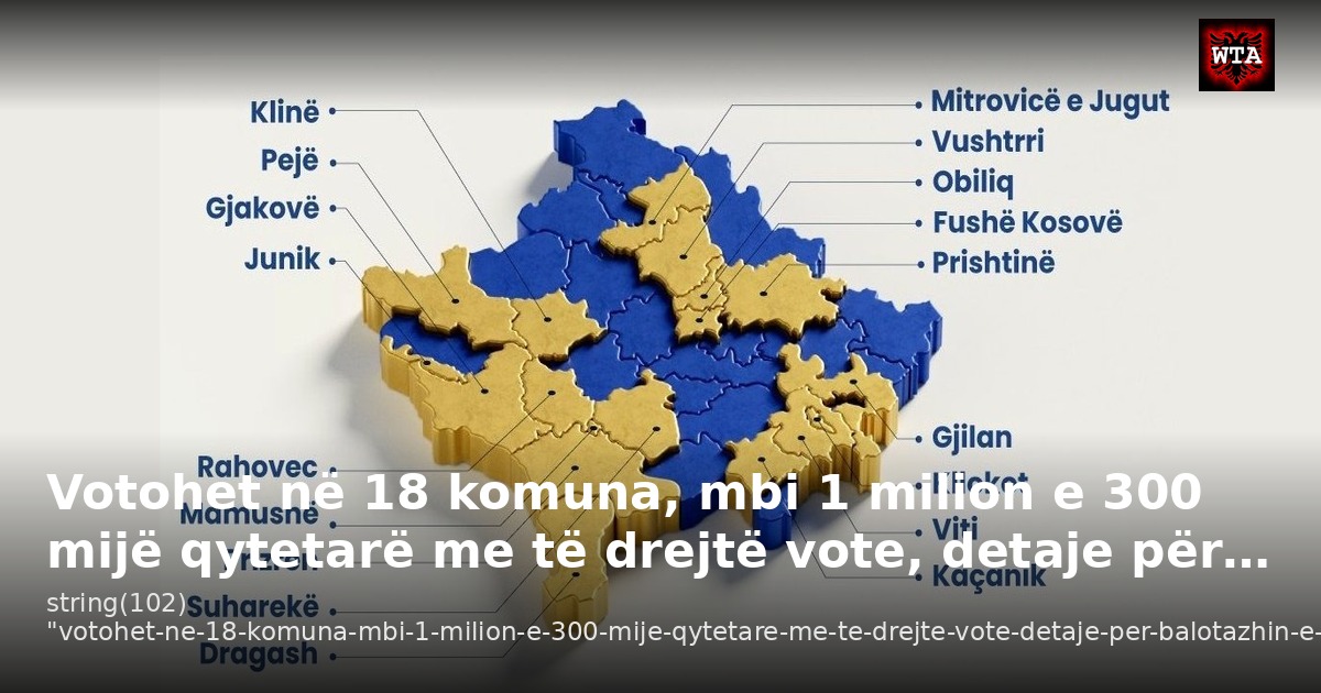 Votohet në 18 komuna, mbi 1 milion e 300 mijë qytetarë me të drejtë vote, detaje për…