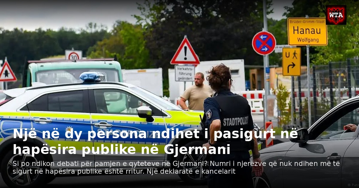 Një në dy persona ndihet i pasigurt në hapësira publike në Gjermani