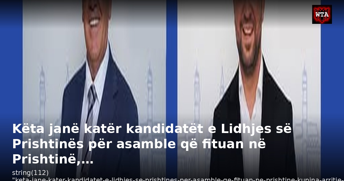 Këta janë katër kandidatët e Lidhjes së Prishtinës për asamble që fituan në Prishtinë,…