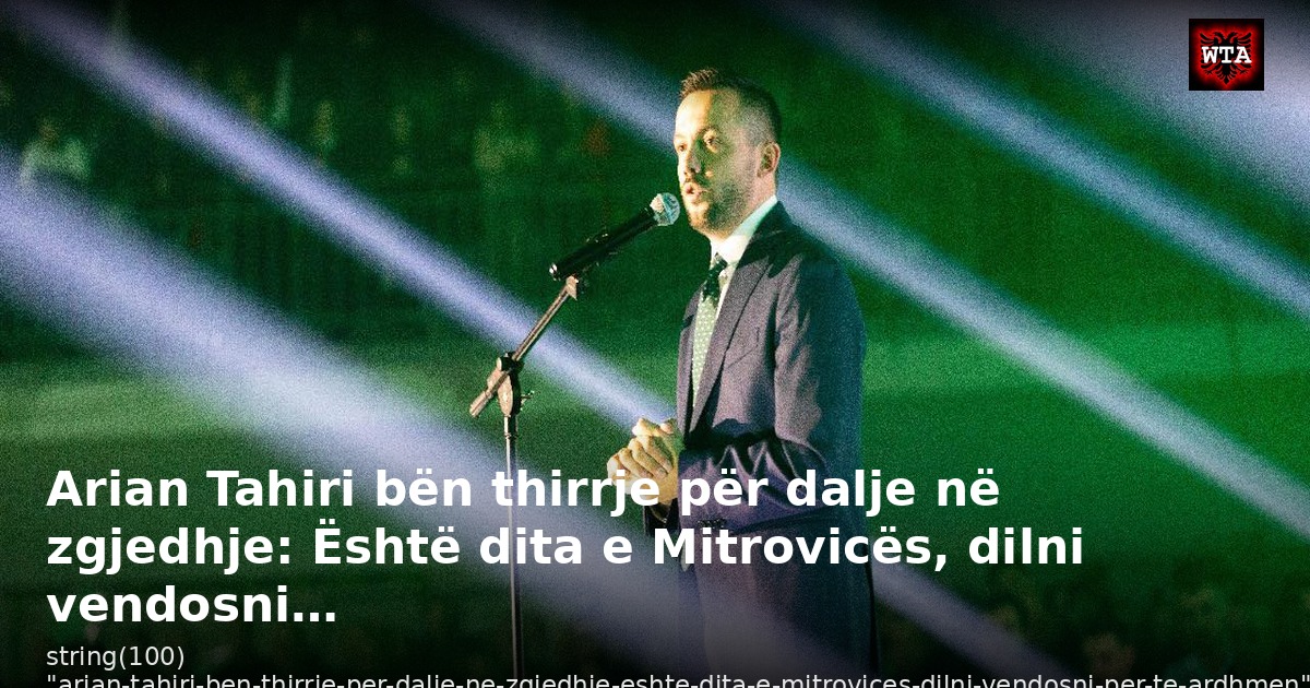 Arian Tahiri bën thirrje për dalje në zgjedhje: Është dita e Mitrovicës, dilni vendosni…