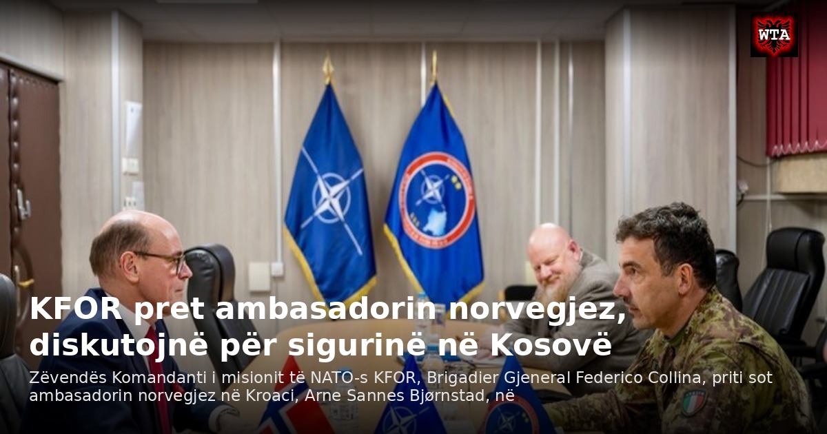 KFOR pret ambasadorin norvegjez, diskutojnë për sigurinë në Kosovë