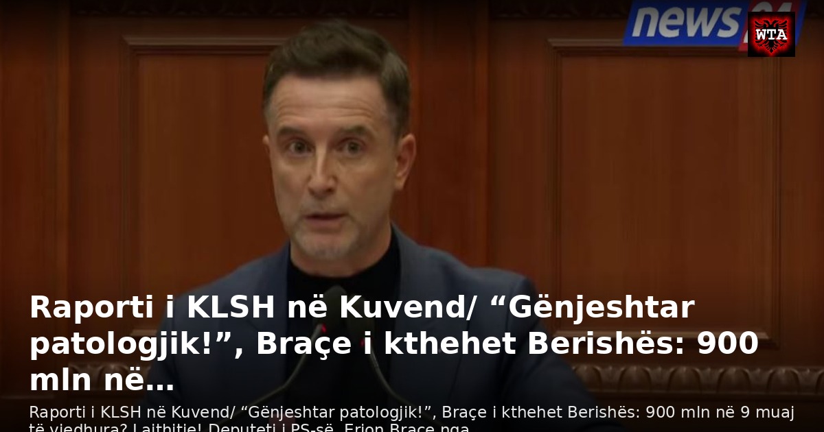 Raporti i KLSH në Kuvend/ “Gënjeshtar patologjik!”, Braçe i kthehet Berishës: 900 mln në…