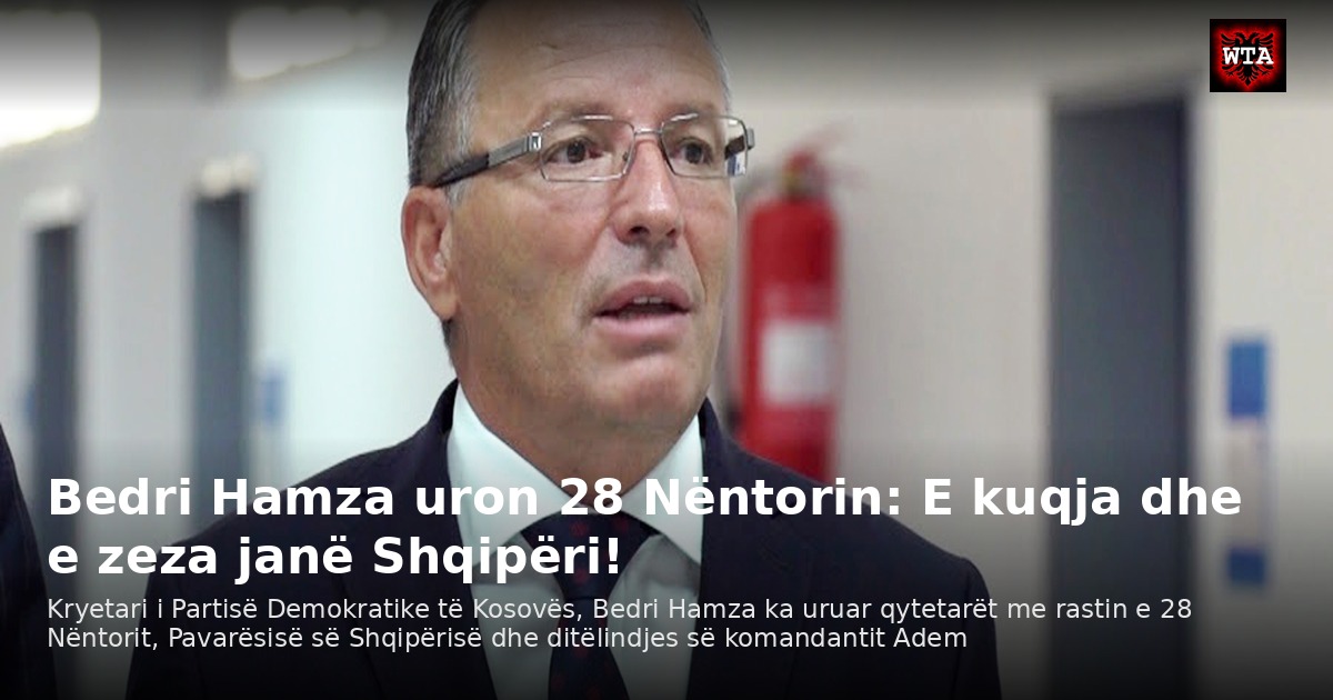 Bedri Hamza uron 28 Nëntorin: E kuqja dhe e zeza janë Shqipëri!