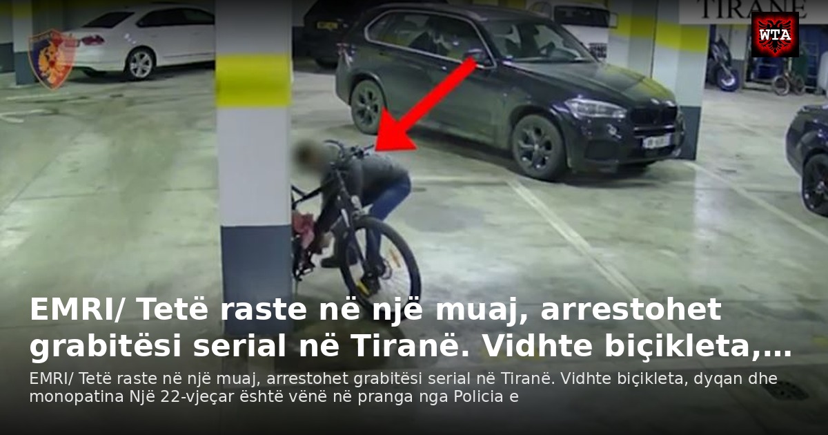 EMRI/ Tetë raste në një muaj, arrestohet grabitësi serial në Tiranë. Vidhte biçikleta,…