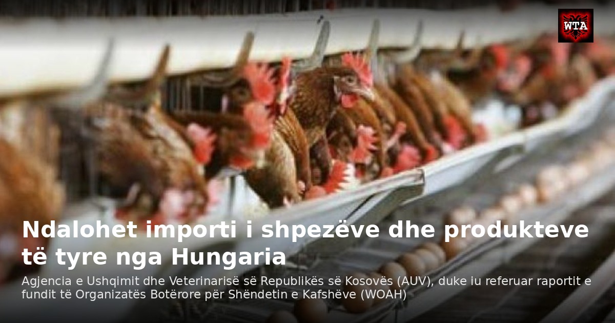 Ndalohet importi i shpezëve dhe produkteve të tyre nga Hungaria