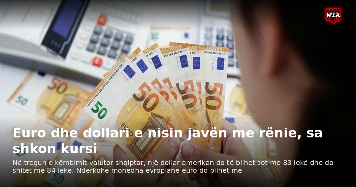 Euro dhe dollari e nisin javën me rënie, sa shkon kursi