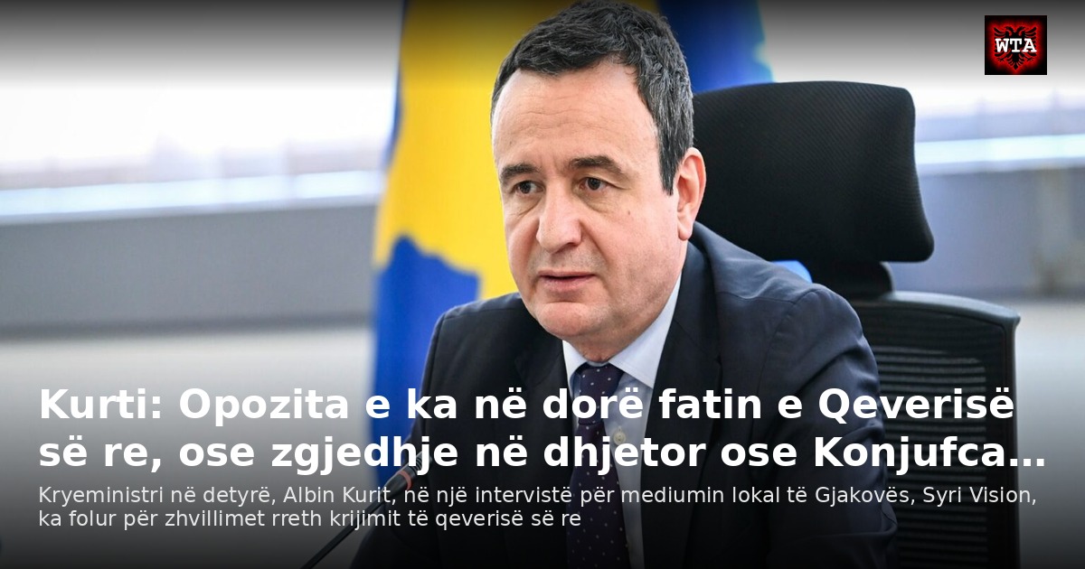 Kurti: Opozita e ka në dorë fatin e Qeverisë së re, ose zgjedhje në dhjetor ose Konjufca…