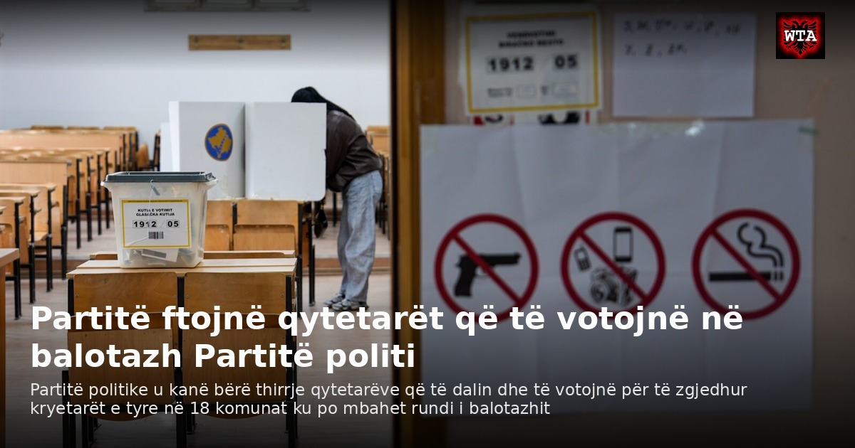 Partitë ftojnë qytetarët që të votojnë në balotazh Partitë politi