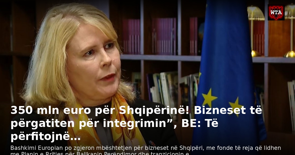 350 mln euro për Shqipërinë! Bizneset të përgatiten për integrimin”, BE: Të përfitojnë…