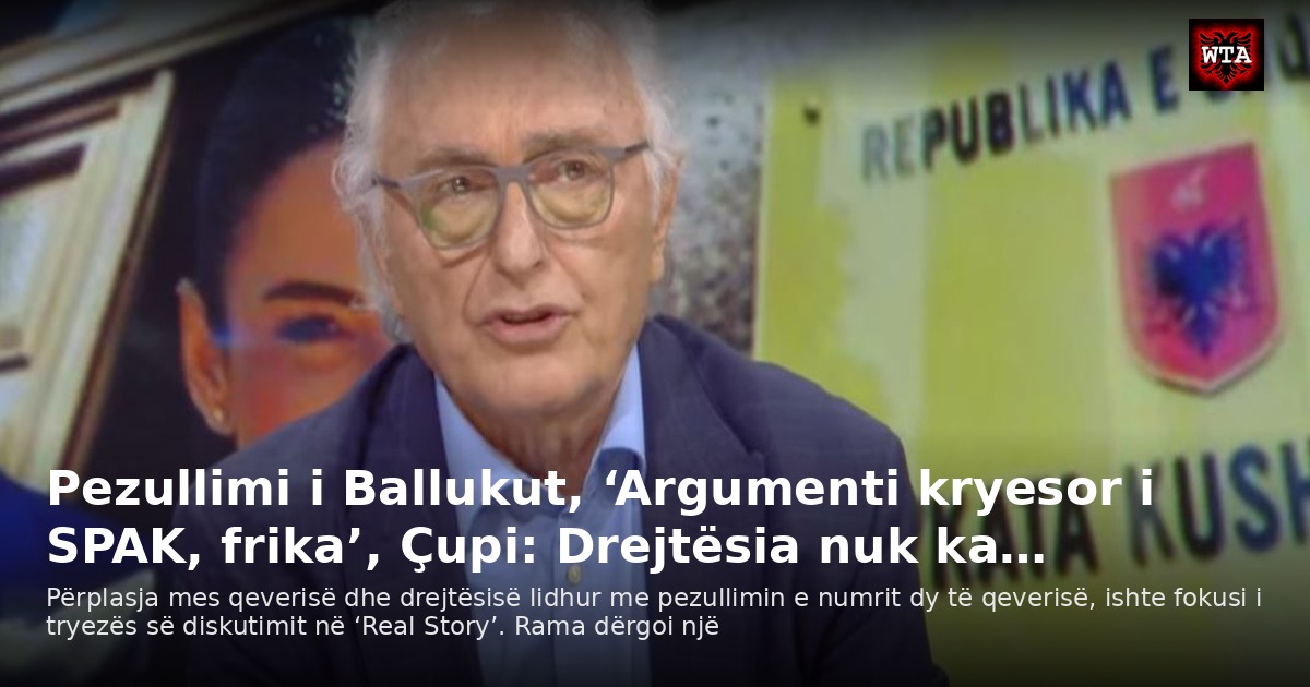 Pezullimi i Ballukut, ‘Argumenti kryesor i SPAK, frika’, Çupi: Drejtësia nuk ka…