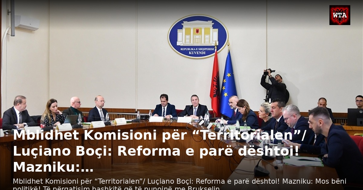 Mblidhet Komisioni për “Territorialen”/ Luçiano Boçi: Reforma e parë dështoi! Mazniku:…