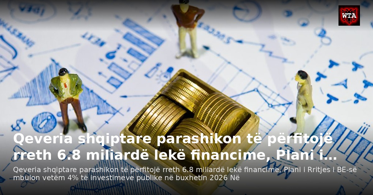 Qeveria shqiptare parashikon të përfitojë rreth 6.8 miliardë lekë financime, Plani i…