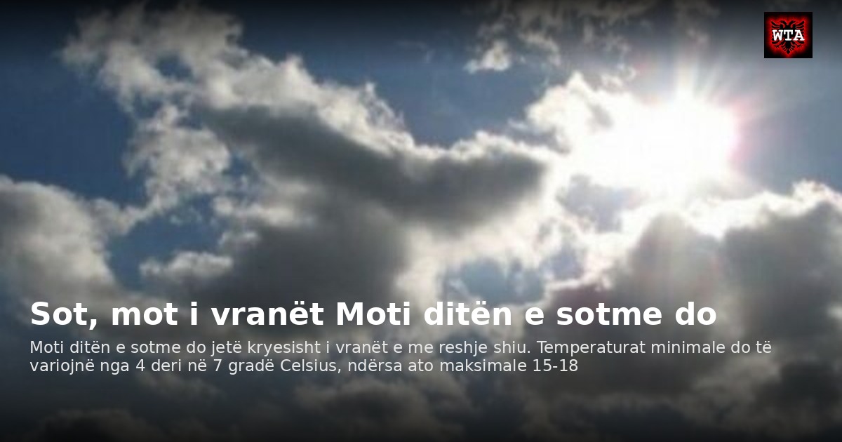 Sot, mot i vranët Moti ditën e sotme do