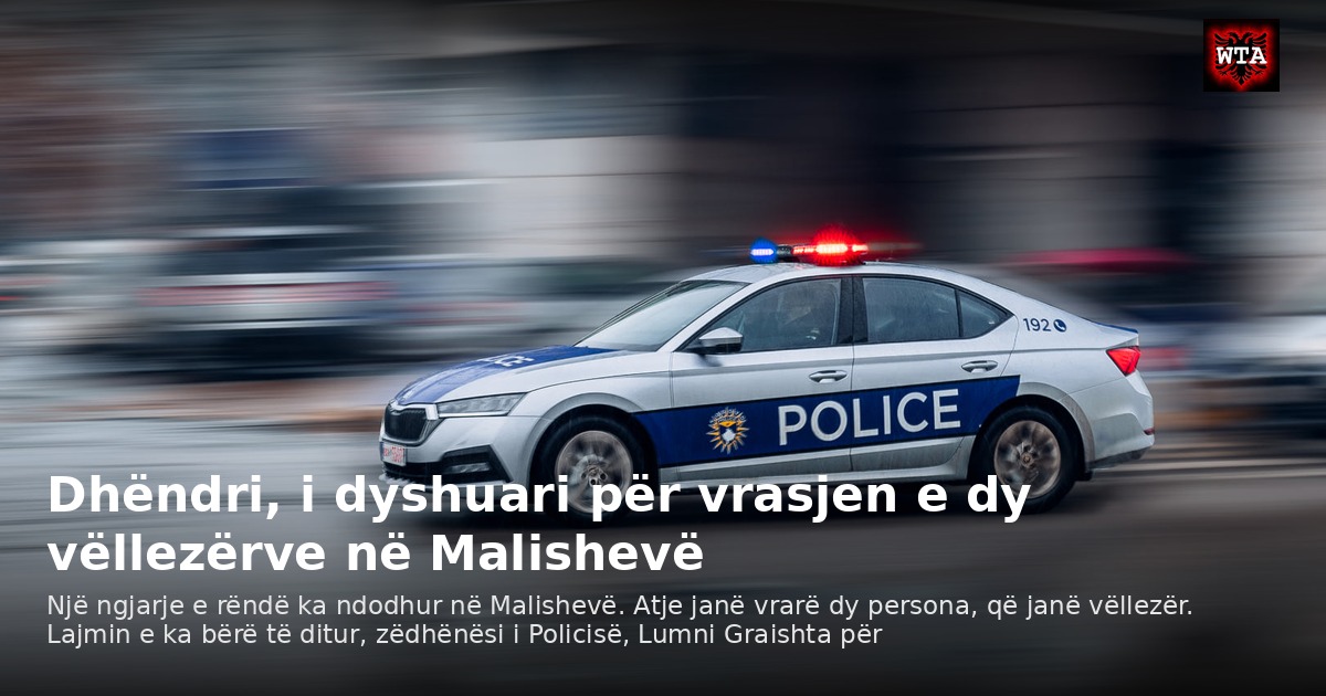 Dhëndri, i dyshuari për vrasjen e dy vëllezërve në Malishevë
