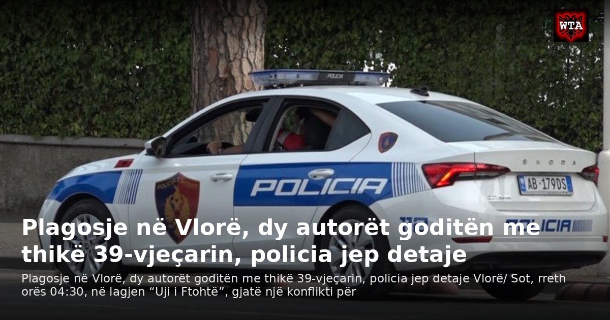 Plagosje në Vlorë, dy autorët goditën me thikë 39-vjeçarin, policia jep detaje