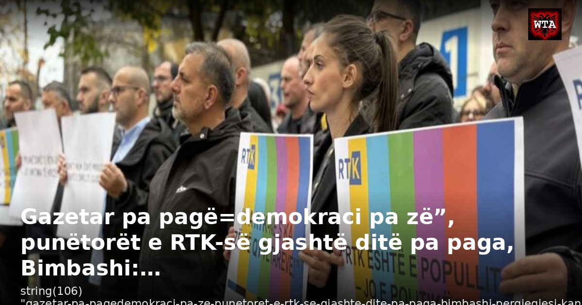 Gazetar pa pagë=demokraci pa zë”, punëtorët e RTK-së gjashtë ditë pa paga, Bimbashi:…