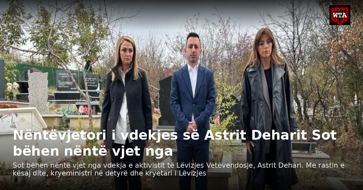 Nëntëvjetori i vdekjes së Astrit Deharit Sot bëhen nëntë vjet nga