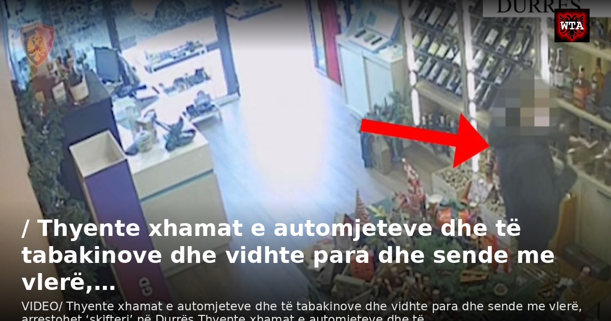 / Thyente xhamat e automjeteve dhe të tabakinove dhe vidhte para dhe sende me vlerë,…