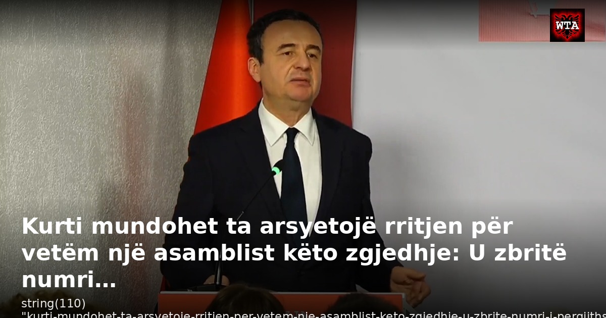 Kurti mundohet ta arsyetojë rritjen për vetëm një asamblist këto zgjedhje: U zbritë numri…