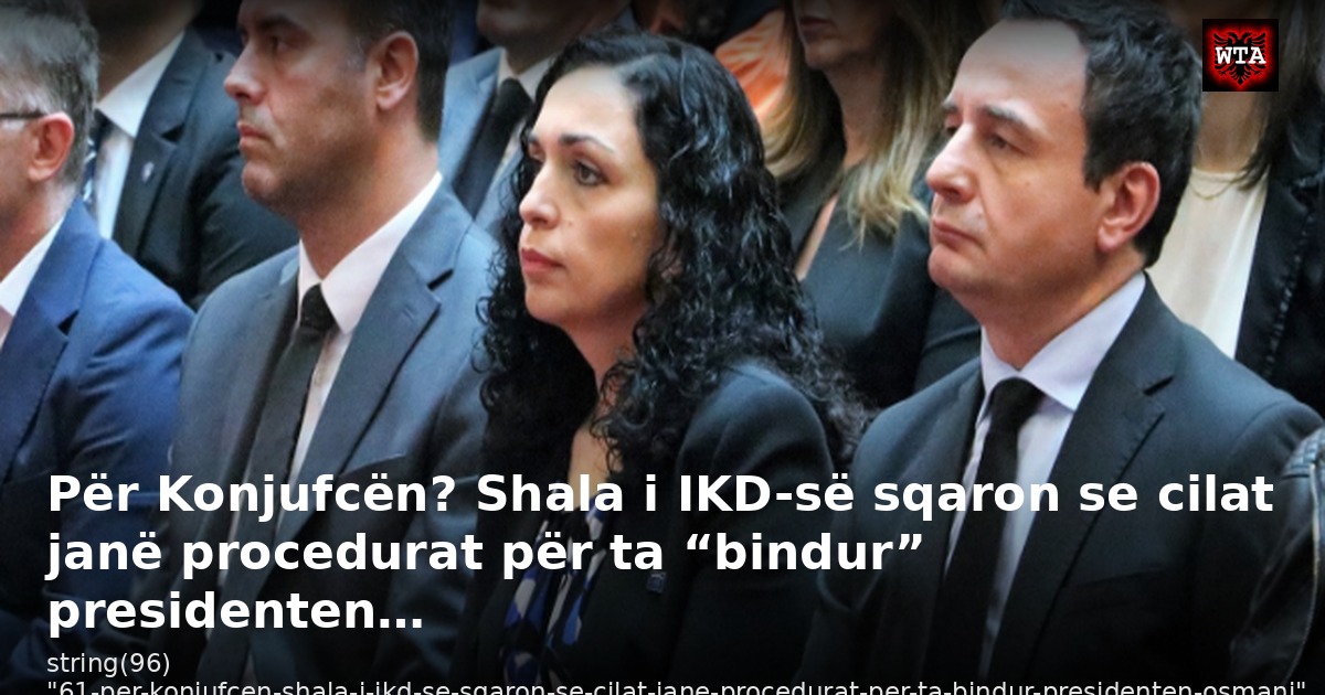 Për Konjufcën? Shala i IKD-së sqaron se cilat janë procedurat për ta “bindur” presidenten…