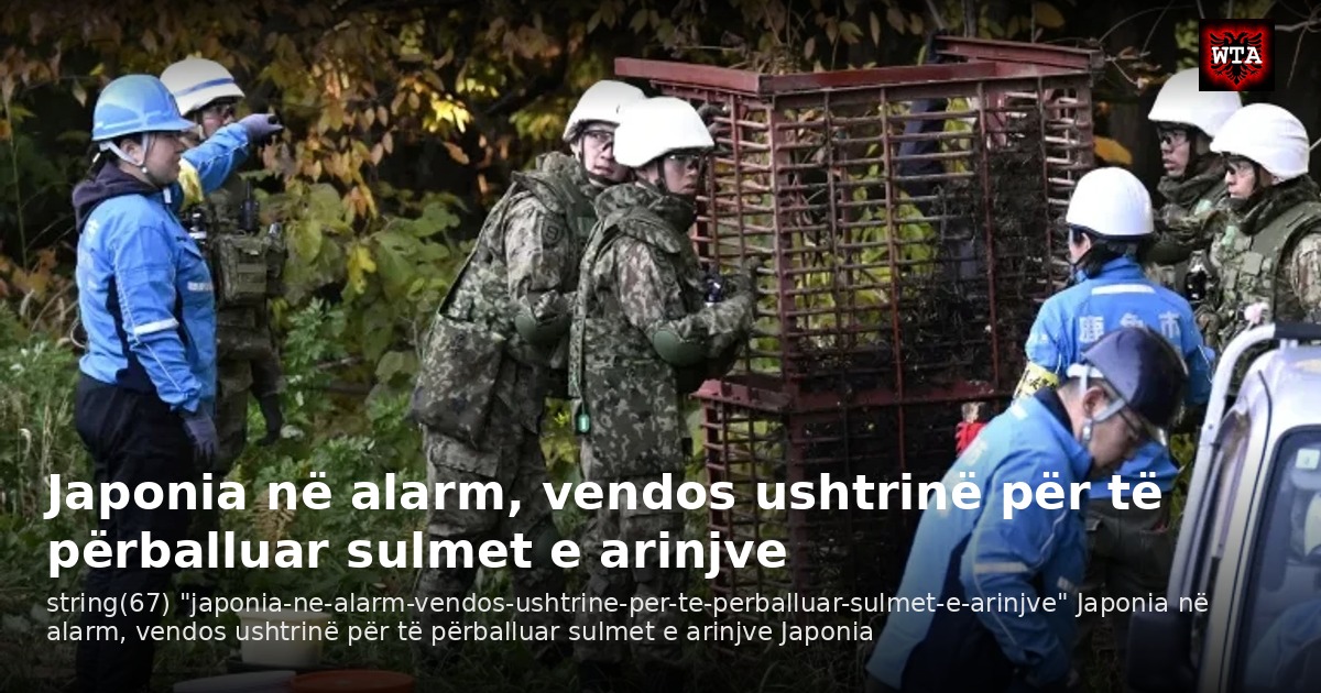 Japonia në alarm, vendos ushtrinë për të përballuar sulmet e arinjve