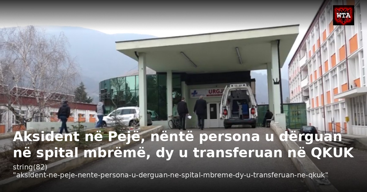 Aksident në Pejë, nëntë persona u dërguan në spital mbrëmë, dy u transferuan në QKUK