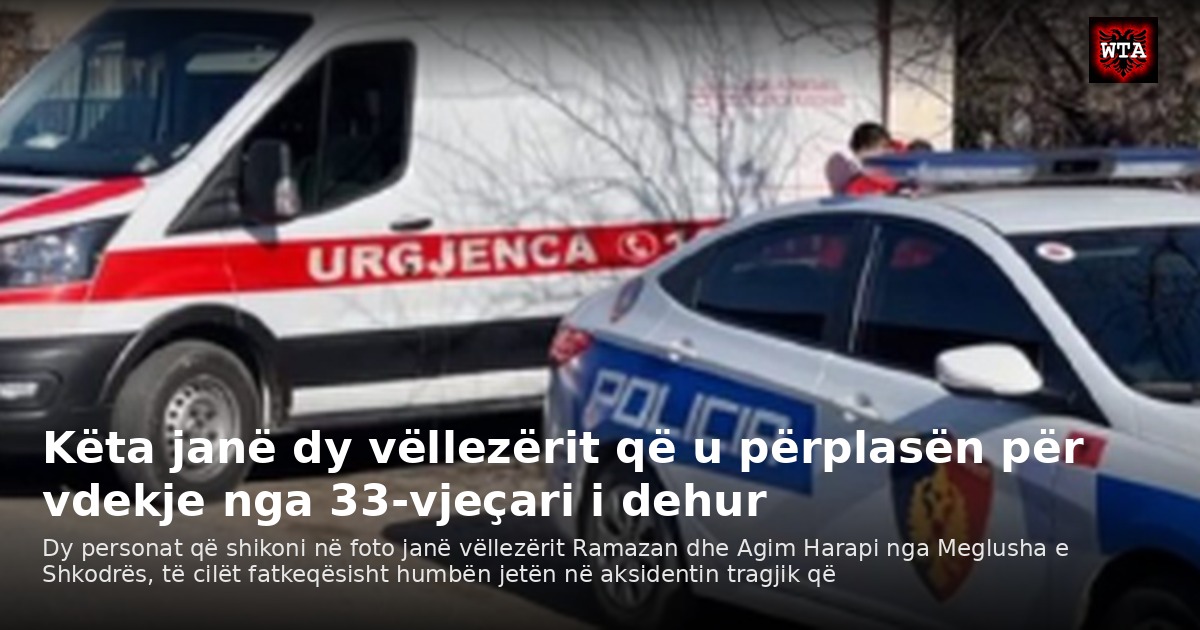 Këta janë dy vëllezërit që u përplasën për vdekje nga 33-vjeçari i dehur