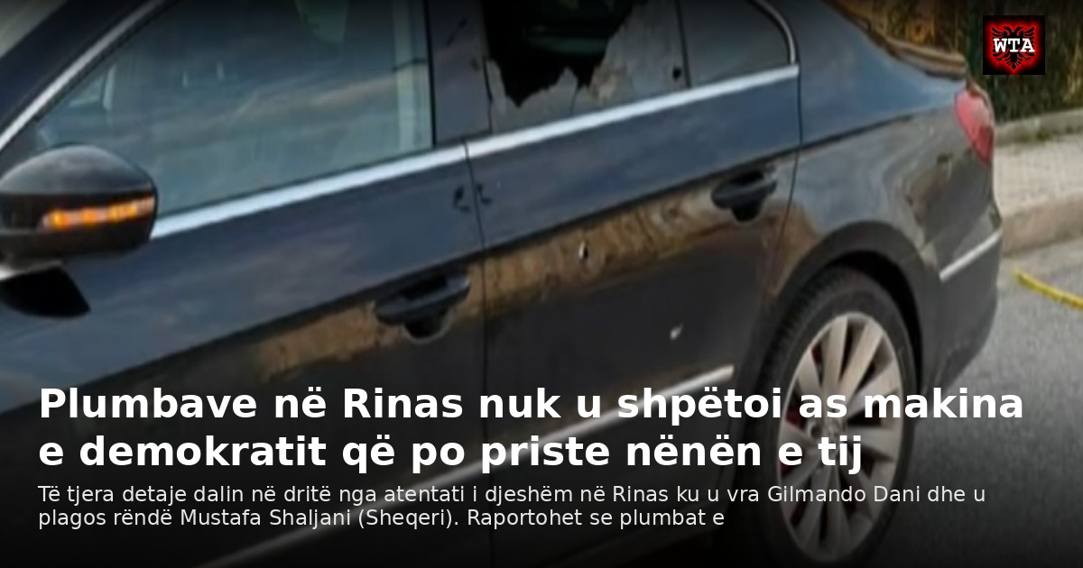 Plumbave në Rinas nuk u shpëtoi as makina e demokratit që po priste nënën e tij